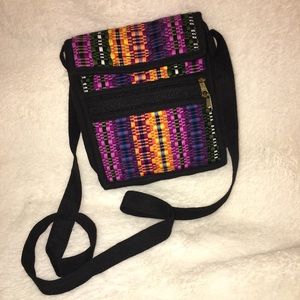 NWOT Striped Guatemalan Crossbody Bag